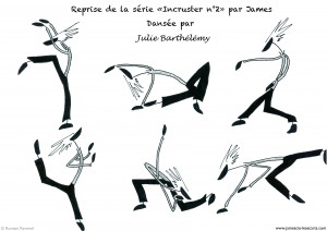 Reprise chorégraphique, André Nitschke, Romain Ravenel, Julie Barthélémy, James & Cie, James & Cie - Les écarts, 